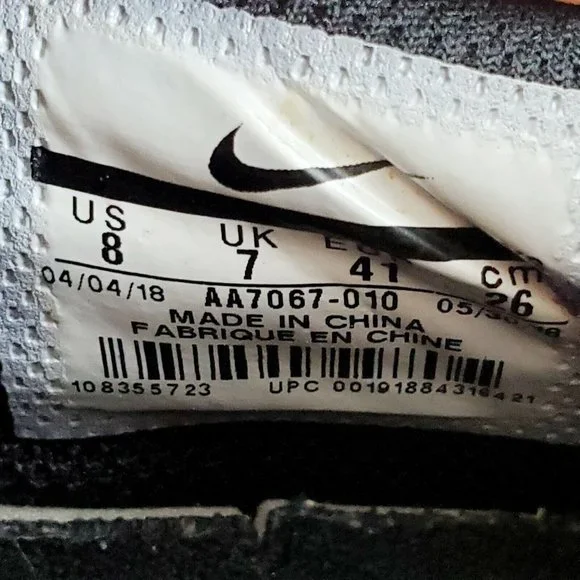 Nike KD TREY 5 VI Men's Basketball Shoes Black Dark Grey AA7067-010 Size 8 EUC - Picture 8 of 8